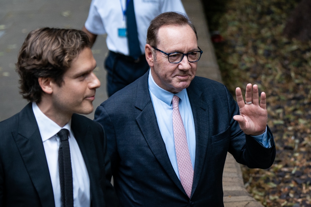 Kevin Spacey Arrives at Southwark Crown Court for Start of Sexual Offences Trial