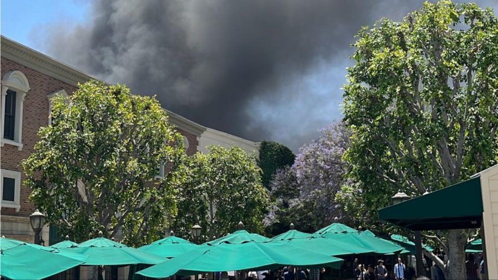 Fire on Warner Bros Studio Lot in Burbank Extinguished Following Transformer Explosion