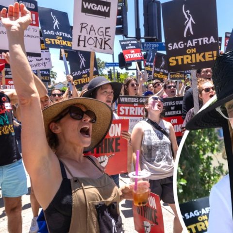 Timothy Olyphant, Sean Astin, Allison Janney & Michelle Hurd Join Thousands of Actors on First Day of SAG-AFTRA Strike