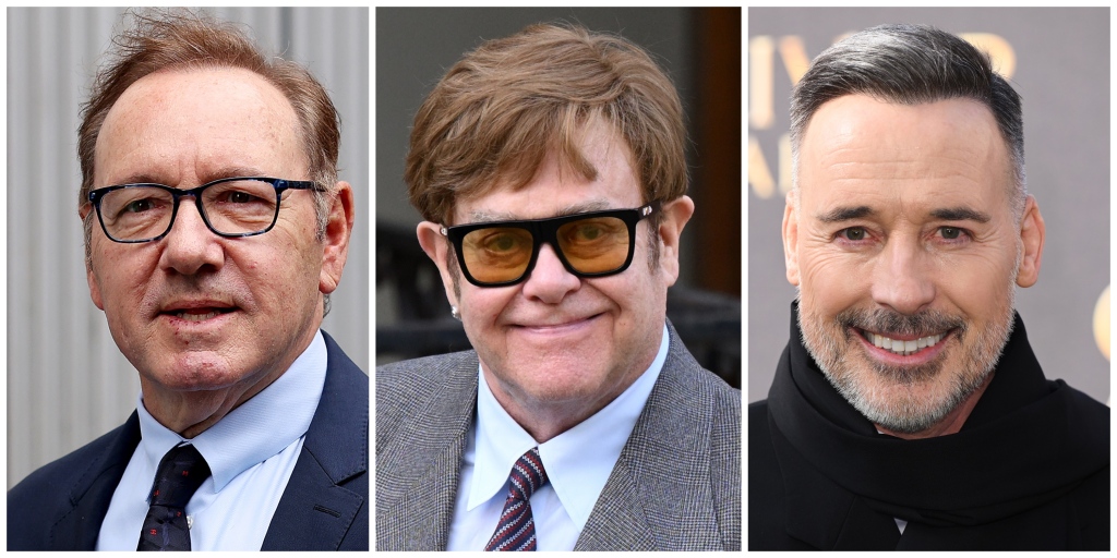 Elton John and Husband David Furnish Named Defense Witnesses in Kevin Spacey Trial