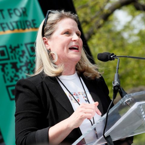 AFL-CIO President Liz Shuler Joins SAG-AFTRA & WGA Leaders on Picket Line at Fox Studios