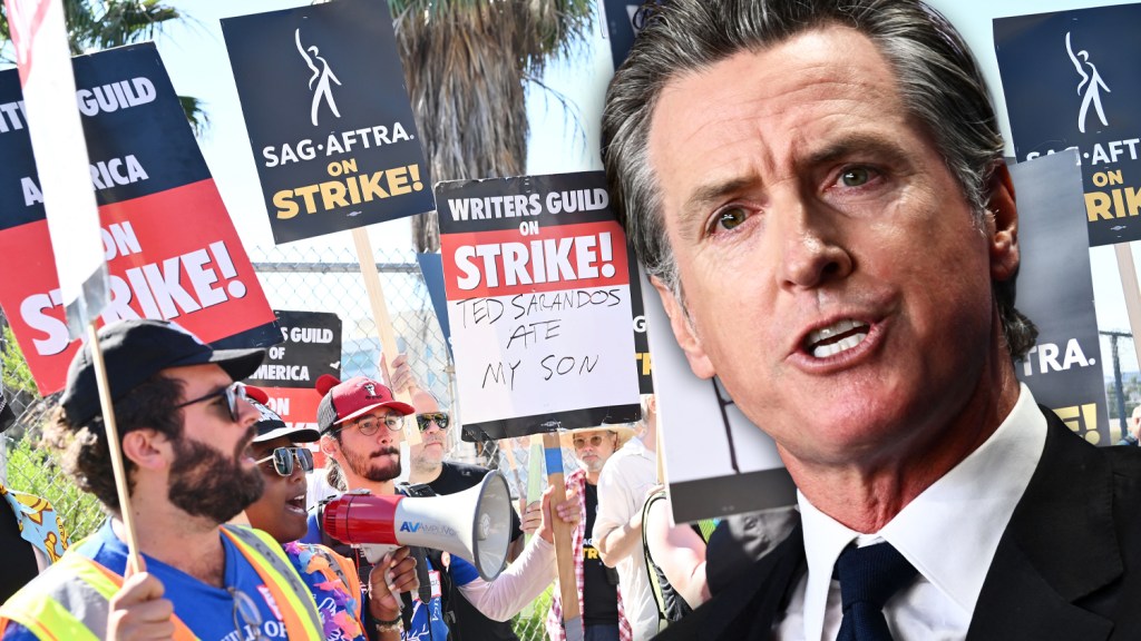 Gavin Newsom’s Potential Role in Resolving Hollywood Strikes Remains Uncertain